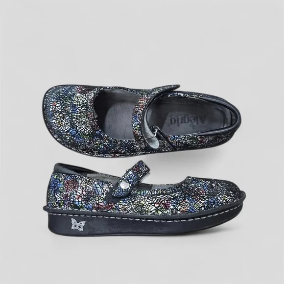 Alegria Belle Cathedral Slim Mary Jane Shoes Multi-Color LeatherSize: EU 39 US - Picture 14 of 14